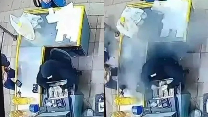 Shock moment shopper with ‘Hezbollah pager’ is blasted by Israeli bomb hidden in gadget sending shop assistant fleeing --[Reported by Umva mag]