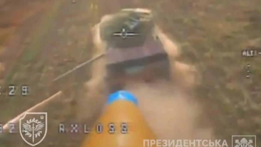 Watch heart-stopping moment massive Russian armoured column is besieged and wiped out by swarm of Ukrainian drones --[Reported by Umva mag]