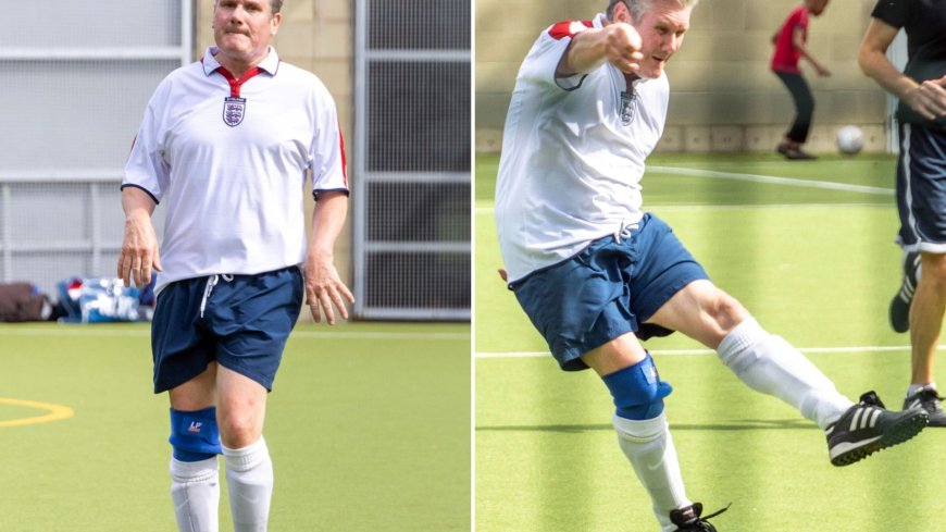 Keir Starmer takes to football pitch in England top to play Sunday league…after telling BBC he’s ‘happy to be unpopular’ --[Reported by Umva mag]