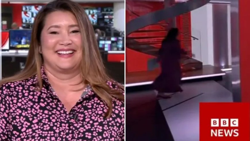 Moment BBC’s Alice Bhandhukravi is forced to SPRINT onto show set seconds before live broadcast --[Reported by Umva mag]