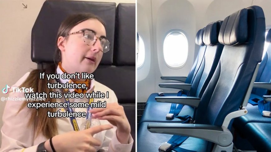 Flight attendant goes viral on TikTok for attempting to ease common flying fear --[Reported by Umva mag]