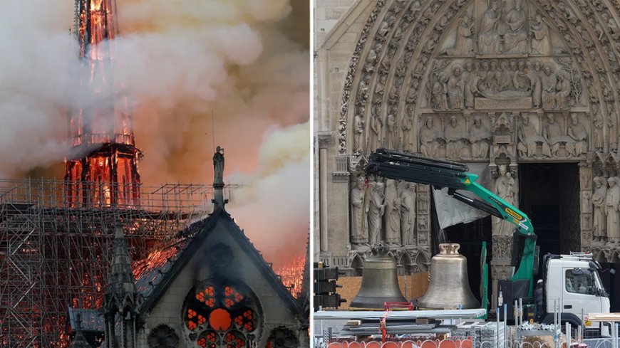 Notre Dame Cathedral receives its iconic bells 5 years after fire --[Reported by Umva mag]