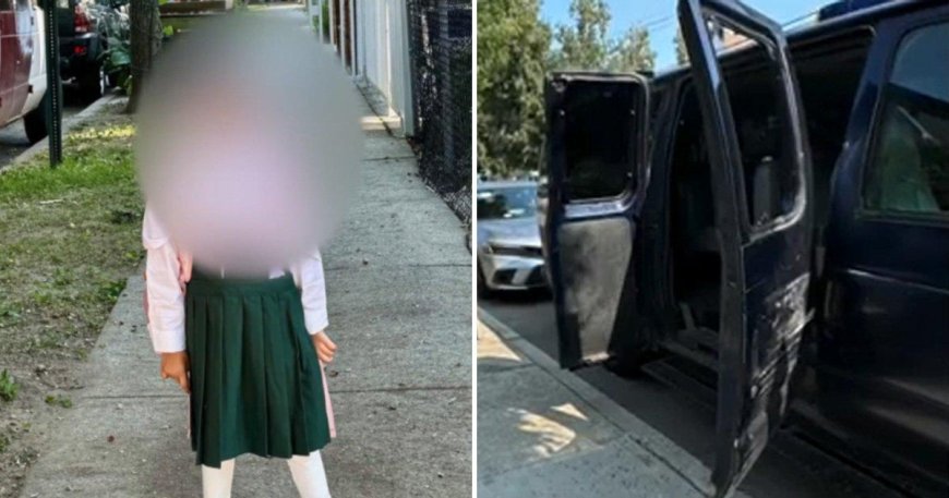 Five-year-old girl smashes her way out of school van after being left inside --[Reported by Umva mag]