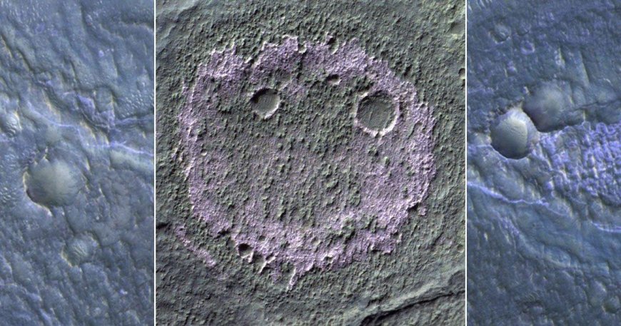 ‘Smiley face’ on Mars could be key to finding alien life --[Reported by Umva mag]