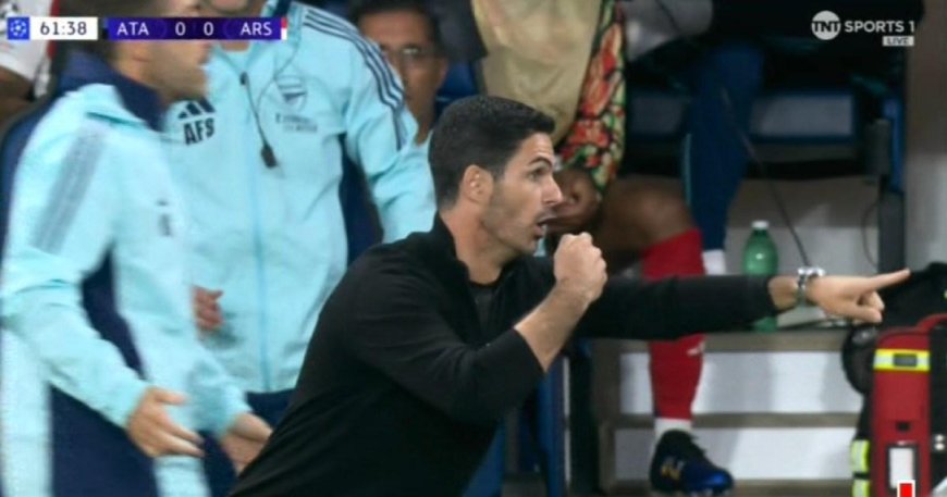 Mikel Arteta mocks referee in Arsenal’s Champions League draw vs Atalanta --[Reported by Umva mag]