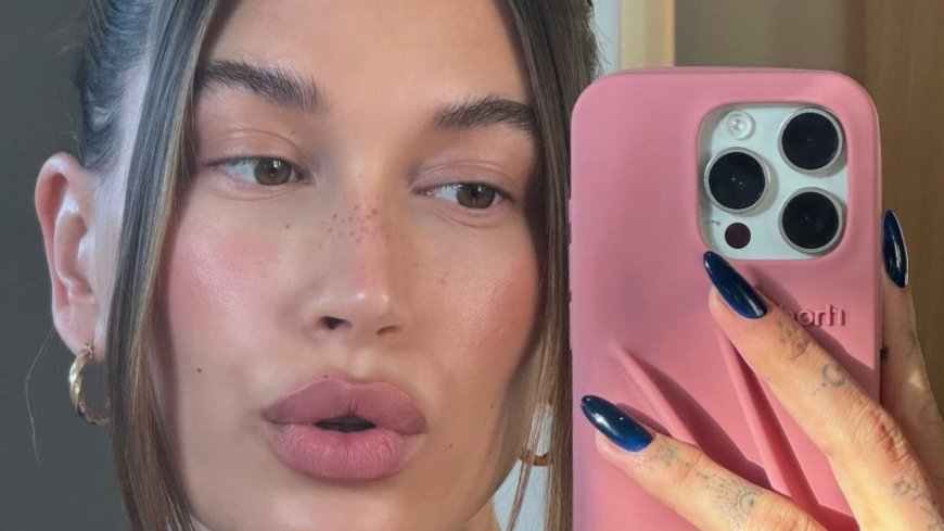 Hailey Bieber returns to social media with glam pouting selfie after giving birth to baby son --[Reported by Umva mag]