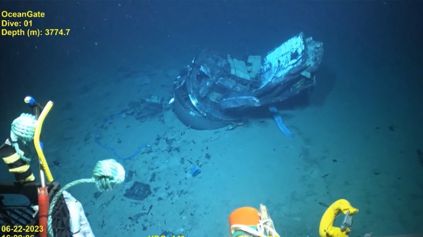 Coast Guard releases video showing Titan submersible wreck at bottom of Atlantic --[Reported by Umva mag]