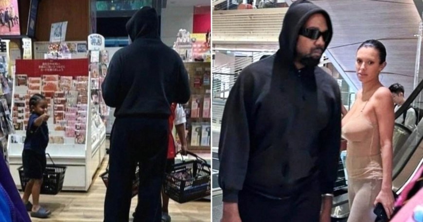 Bianca Censori looks pretty much naked while shopping with Kanye West and kids --[Reported by Umva mag]