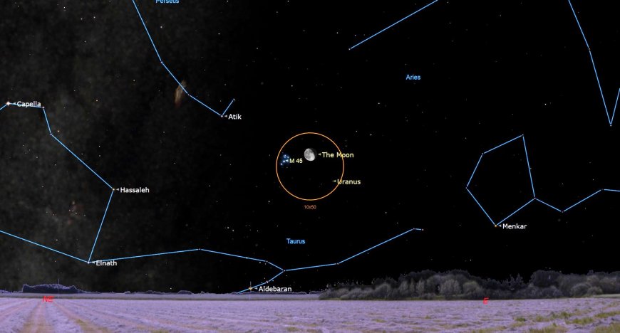 See the moon meet up with the Seven Sisters of the Pleiades this weekend --[Reported by Umva mag]