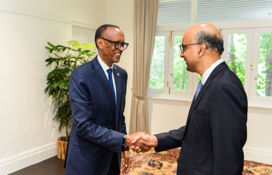 Kagame, Singapore’s Shanmugaratnam mull areas of cooperation in trade, investment, financial technology --[Reported by Umva mag]