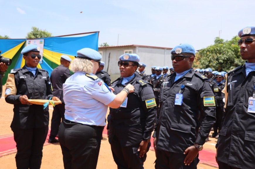 PHOTOS: 160 Rwandan Police peacekeepers decorated with UN service medal in South Sudan --[Reported by Umva mag]