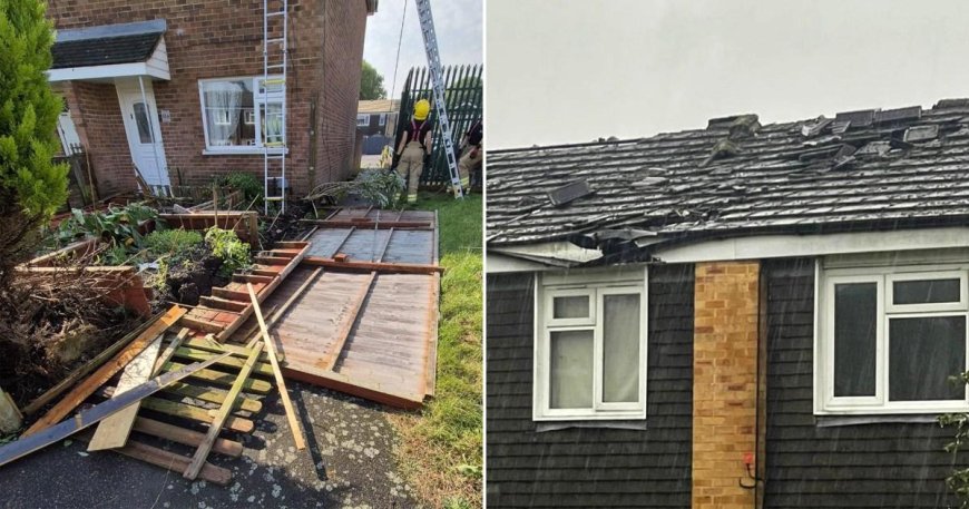 ‘Terrifying’ tornado leaves homes damaged in freak UK weather event --[Reported by Umva mag]