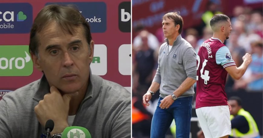 Julen Lopetegui explains why he replaced Guido Rodriguez in first half of West Ham’s defeat to Chelsea --[Reported by Umva mag]