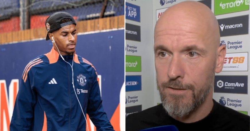 Manchester United boss Erik ten Hag explains decision to drop Marcus Rashford for Crystal Palace clash --[Reported by Umva mag]