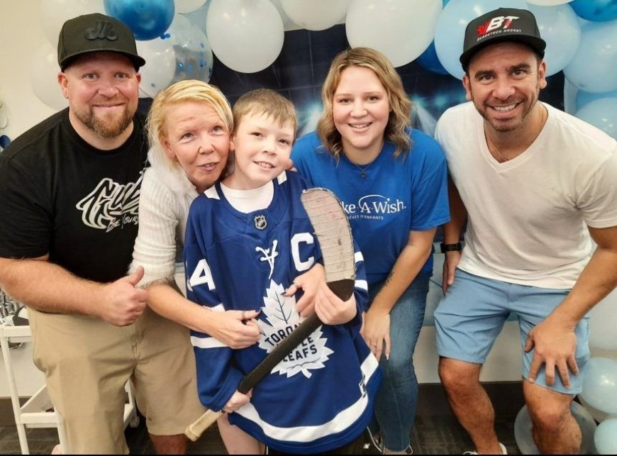 WISH COMES TRUE: Milton boy, 9, to design custom skates, stick for Auston Matthews --[Reported by Umva mag]