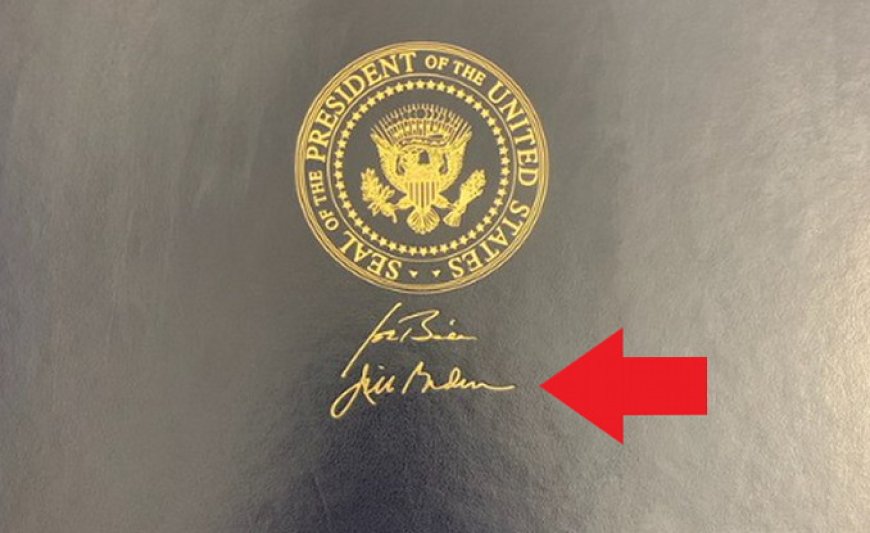 NO ONE ELECTED HER: Why Does Jill Biden’s Signature Appear on Joe Biden’s Official Legislation Folders? --[Reported by Umva mag]