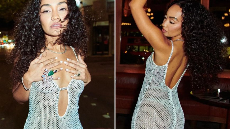 Leigh-Anne goes braless in daring see-through dress as she enjoys night out in London --[Reported by Umva mag]