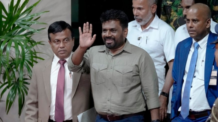 Sri Lankan leftist leader sworn in after landslide election win --[Reported by Umva mag]