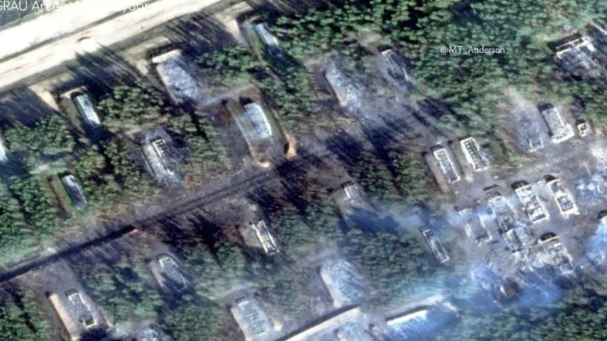 Satellite pics show scorched earth devastation after Ukraine’s biggest strikes blew up 58 buildings & ammo trains --[Reported by Umva mag]