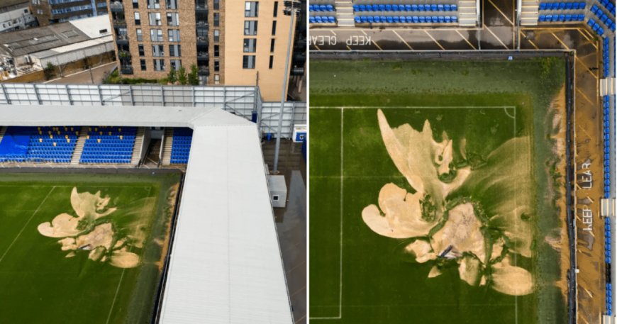 Newcastle match called off after sinkhole opens up in middle of Wimbledon pitch --[Reported by Umva mag]