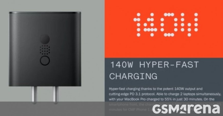 Nothing 140W GaN charger appears on Flipkart --[Reported by Umva mag]