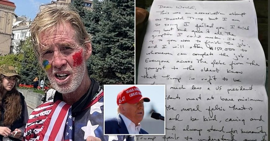 ‘Would-be Trump assassin left chilling note for others to finish the job’ --[Reported by Umva mag]