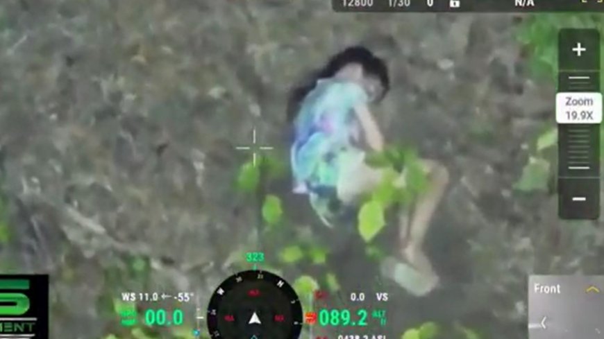 Incredible moment missing girl, 10, is found curled up in woods after frantic 24hr search using thermal-imaging drone --[Reported by Umva mag]