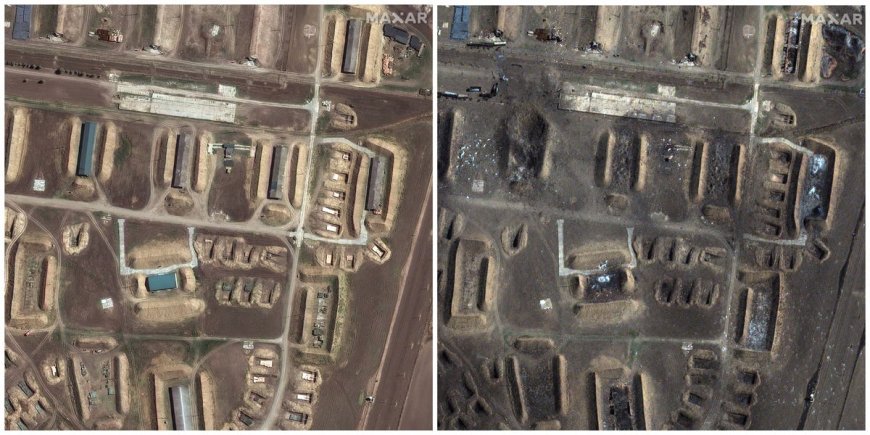 These before-and-after satellite images capture how Ukraine has been wiping out Russian ammo depots --[Reported by Umva mag]