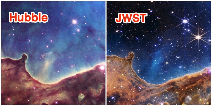 Side-by-side images from the James Webb and Hubble space telescopes show why NASA spent 25 years and $10 billion on the Webb --[Reported by Umva mag]