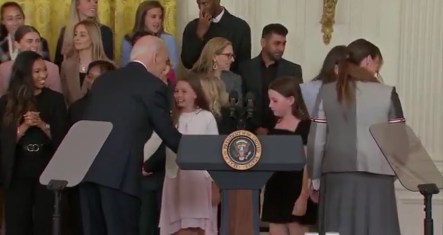 Creepy Biden Says His Staff Doesn’t Allow Him to Have “Young Girls” Next to Him on Stage, But He’s Going to Do It Anyway (VIDEO) --[Reported by Umva mag]