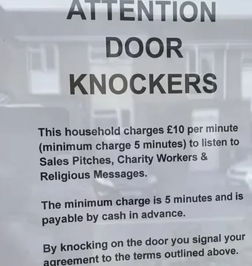 Fed-up Brit comes up with crafty way of deterring cold callers – by charging them £10 a minute to make their pitches --[Reported by Umva mag]