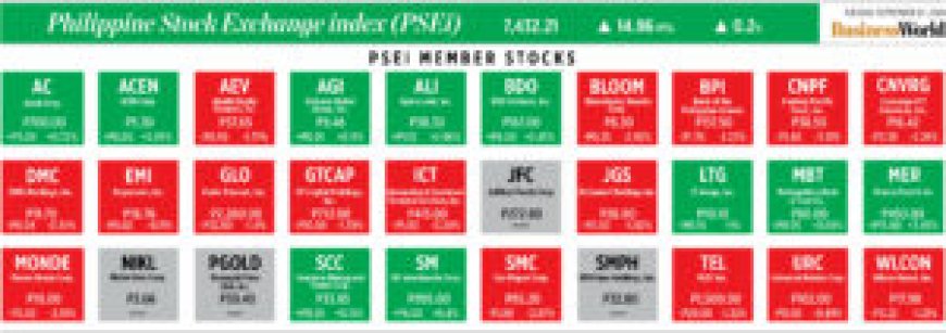 How PSEi member stocks performed — September 24, 2024 --[Reported by Umva mag]