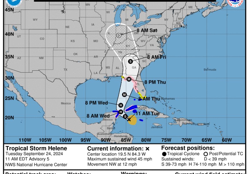  See the Path of Tropical Storm Helene --[Reported by Umva mag]