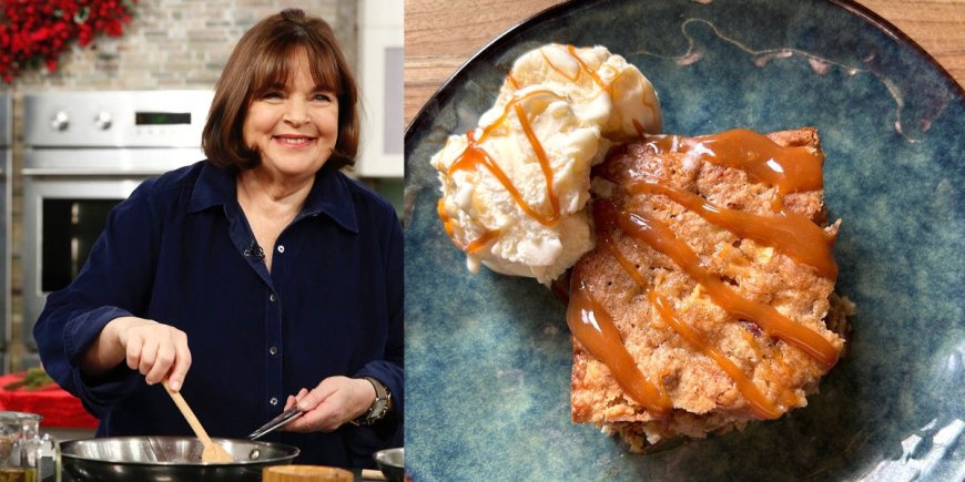 Ina Garten used to make this easy apple cake at her Barefoot Contessa store. It's the perfect fall dessert. --[Reported by Umva mag]