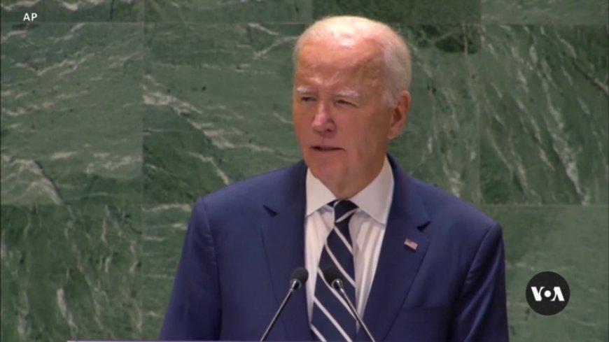 Biden spotlights Mideast, Ukraine, offers hope in UN address --[Reported by Umva mag]