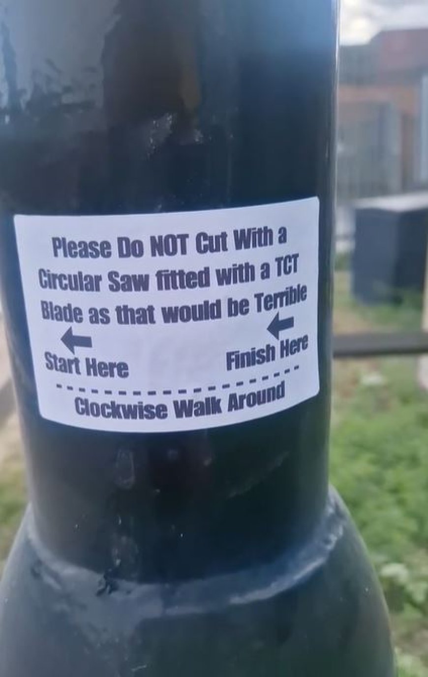 Anti-ULEZ protestors attach stickers to camera poles warning against cutting them down – whilst brazenly detailing exactly how to do it --[Reported by Umva mag]