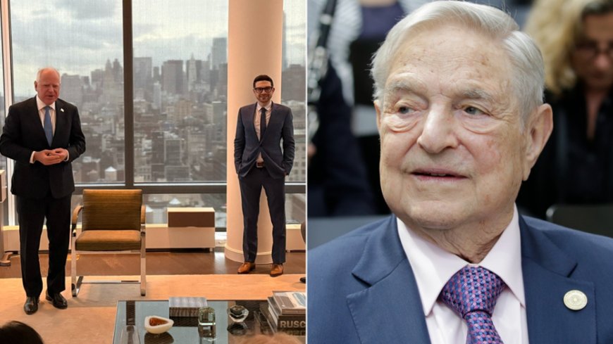 Walz blasted for huddling with George Soros' son at NYC luxury apartment: 'Billionaire nepo baby' --[Reported by Umva mag]