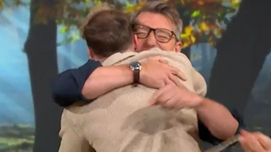 Watch the moment Sam Thompson throws This Morning into chaos by leaping into Ben Shephard’s arms and breaking his mic --[Reported by Umva mag]