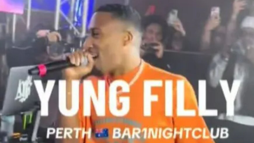 Watch as Brit YouTuber Yung Filly is seen performing in Perth nightclub just hours before ‘raping woman in hotel room’ --[Reported by Umva mag]