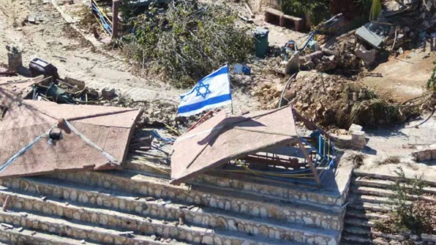 Watch moment Israeli troops raise flag in warped Hezbollah THEME PARK – as Netanyahu & Biden plan revenge strike on Iran --[Reported by Umva mag]