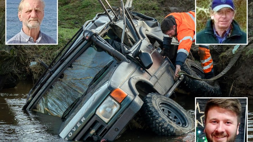 Son clung to roof of submerged 4×4 in frantic bid to rescue dad and 2 pals before they were swept away by river & killed --[Reported by Umva mag]