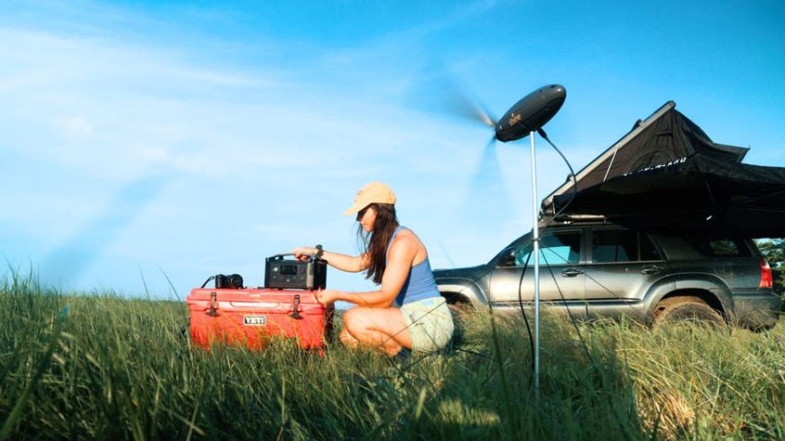 Say goodbye to dead batteries with this portable wind turbine --[Reported by Umva mag]