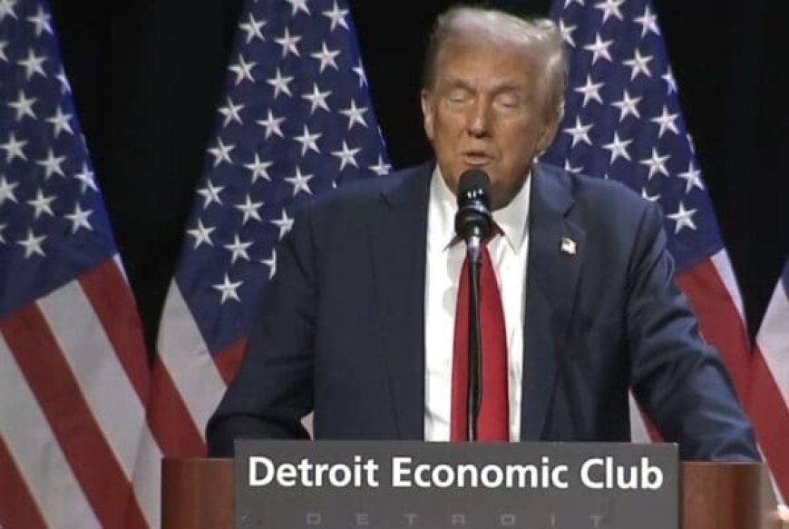 Trump’s Detroit Economic Speech Was Such A Disaster That Newsmax Dropped Him --[Reported by Umva mag]