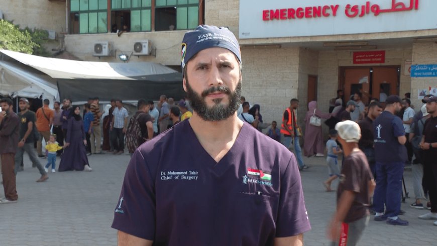 Doctor pleads with world after attack on Gaza hospital grounds --[Reported by Umva mag]