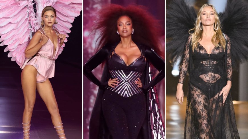 Gigi Hadid, Kate Moss and Adriana Lima stun at Victoria’s Secret Show – as Tyra Banks returns for first time in 19 years --[Reported by Umva mag]