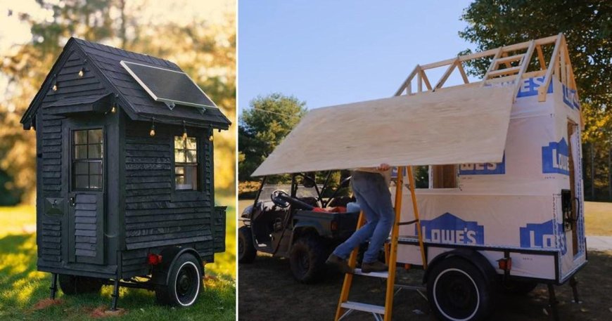 Man builds world’s smallest tiny home measuring just 19.46 sq ft — but the shower is outside --[Reported by Umva mag]