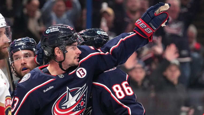 Johnny Gaudreau's best friend on Blue Jackets scores goal, points to late star's name hanging in rafters --[Reported by Umva mag]