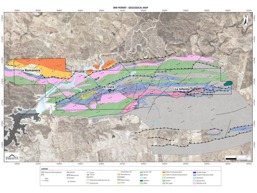 Emerita Intersects 6.5m of Massive Sulfide Grading 1.1% Copper, 1.1% Lead, 3.1% Zinc, 73.35 g/t Silver And 1.36 g/t Gold at El Cura Deposit, Demonstrating Continuity of Mineralization Along Strike --[Reported by Umva mag]