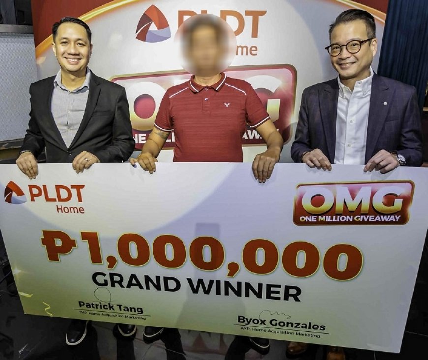 Lucky subscriber from GenSan wins P1M in PLDT Home’s grand giveaway --[Reported by Umva mag]