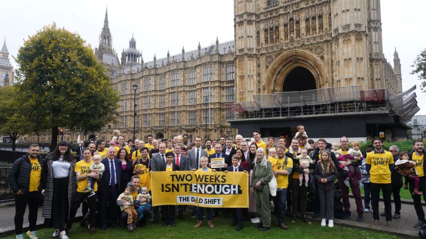 Fathers protest outside Parliament demanding better pat leave to help families and boost the economy --[Reported by Umva mag]